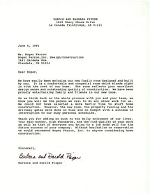 Home Remodeling Testimonial