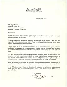 Home Remodeling Testimonial
