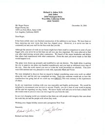 home addition testimonial