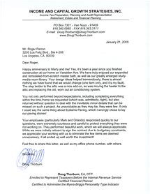 new home construction testimonial