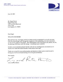home remodeling testimonial