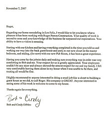Home Repair Testimonial