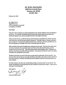 Home Repair Testimonial