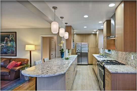 gallery-style kitchen